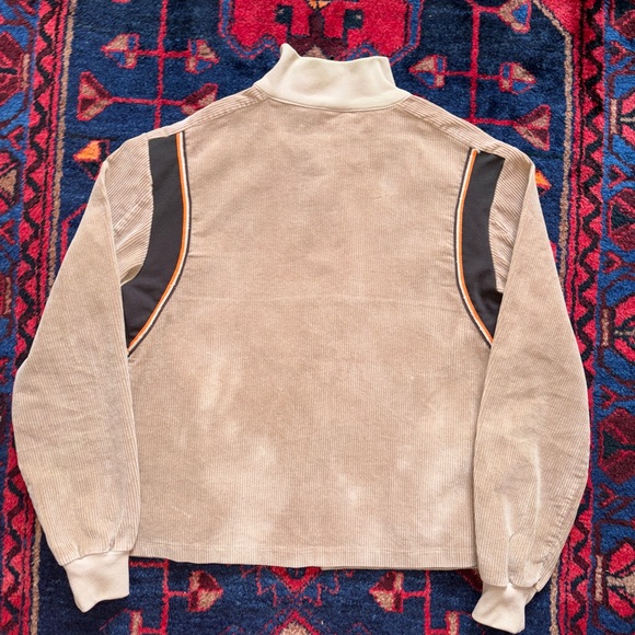 Vintage 80s Utex Corduroy Striped Zip Bomber Jacket - Picture 7 of 13